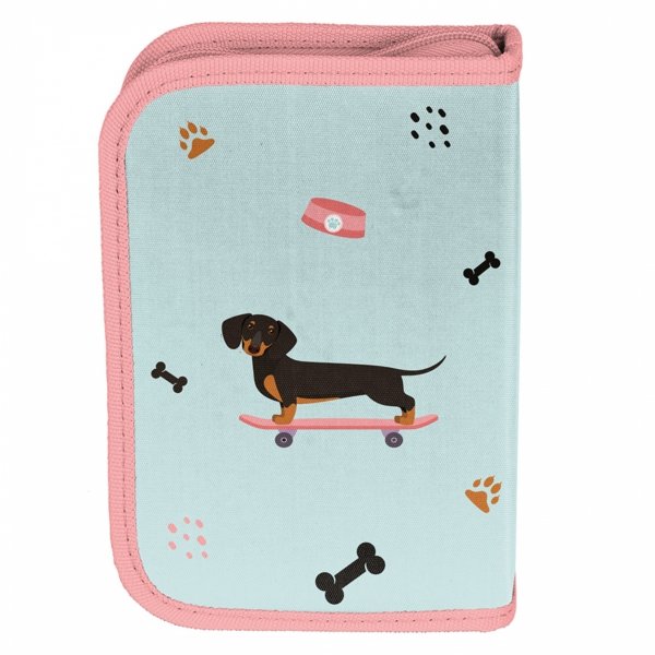 TORNISTER SZKOLNY Z PIESKIEM JAMNK DO 1 KLASY PODSTAWÓWKI ZESTAW 5w1 PIES