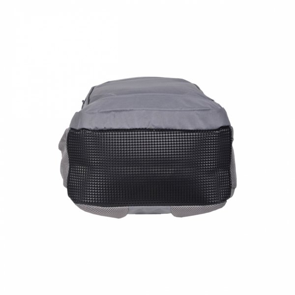 SZARY PLECAK MŁODZIEŻOWY BIZNESOWY NA PODRÓŻ DUŻY WYCIECZKOWY POJEMNY PASO