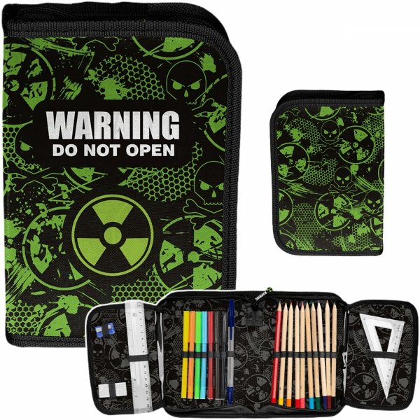 PIÓRNIK Z WYPOSAŻENIEM WARNING ALERT SZKOLNY DLA CHŁOPAKÓW PASO