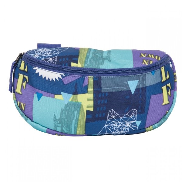 Nerka Saszetka na Pas Niebieska Torebka Torba Biodrówka [17-510UE]