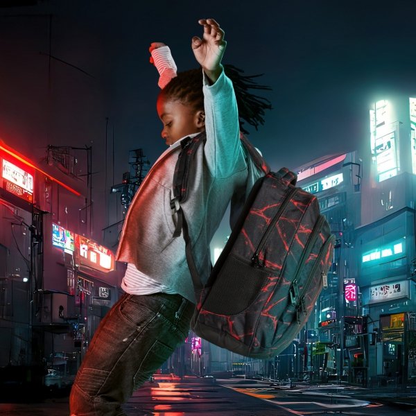 PLECAK MŁODZIEŻOWY BACKUP DLA CHŁOPAKA SZKOLNY CZARNY ZESTAW 3w1