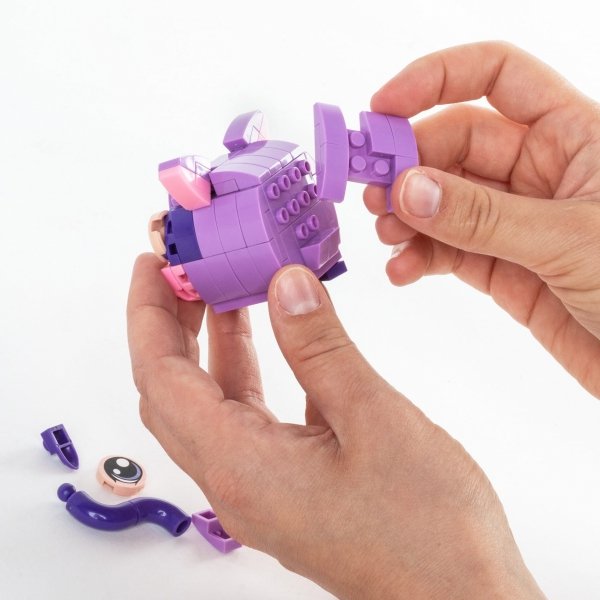 SNAPETS KLOCKI KONSTRUKCYJNE FIOLETOWY KOT DLA DZIECKA KIDEA DERFORM