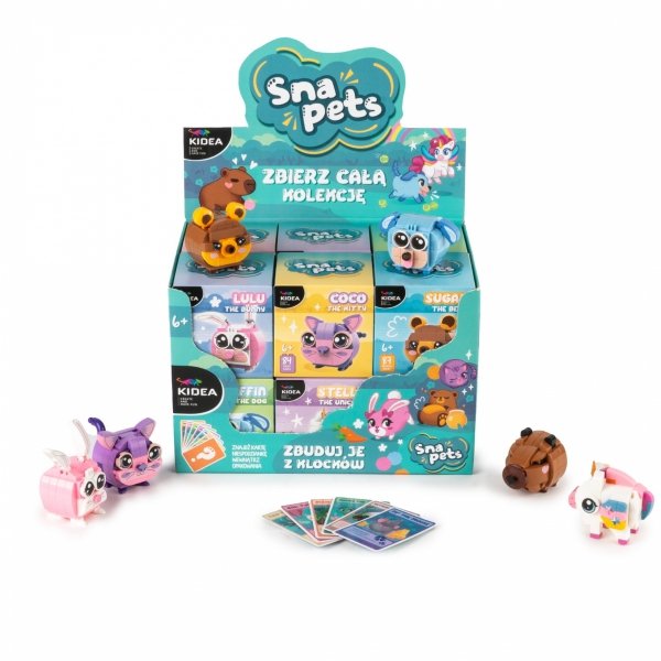 SNAPETS KLOCKI KONSTRUKCYJNE RÓŻOWY KRÓLIK KIDEA DERFORM