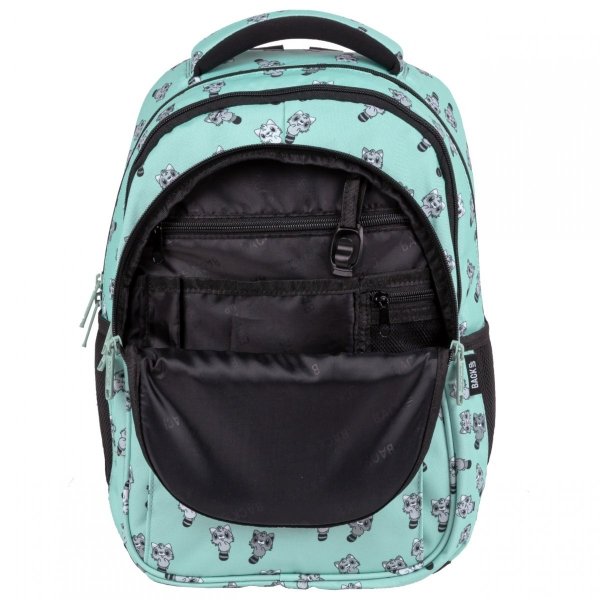 Seledynowy Zestaw Szopy Plecak Szkolny Backup dla Młodzieży [PLB4P76]