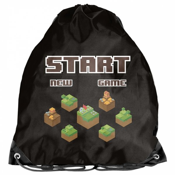 PLECAK MINECRAFT SZKOLNY GAMING GAMER DO 1 KLASY DLA CHŁOPAKA KOMPLET 6 ele