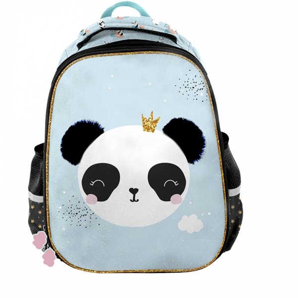 Nowoczesny Plecak Szkolny Panda Miętowy zestaw 5w1 [PP23PQ-565]