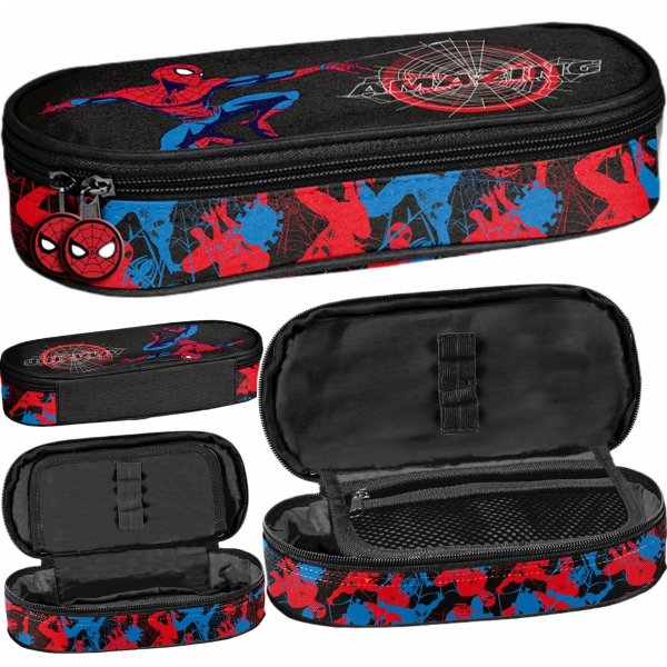 SZKOLNY PIÓRNIK SPIDER-MAN CHŁOPIĘCY OWALNY Z KLAPKĄ DO PODSTAWÓWKI PASO