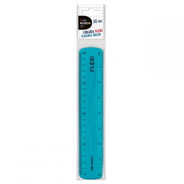 Niebieska Linijka 20 cm Flexi Kidea Elastyczna dla Dzieci [LF20CMKA]