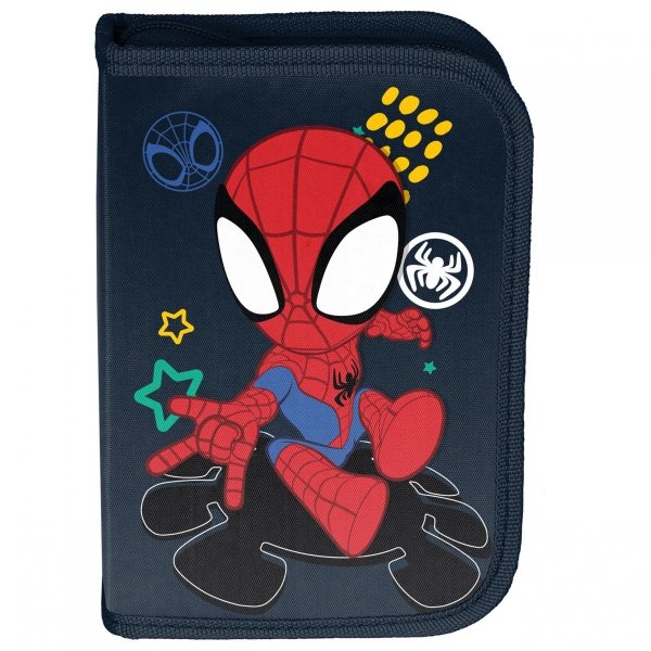 Piórnik SpiderMan Szkolny dla Chłopaków Otwierany Paso [SP22CD-P001BW]