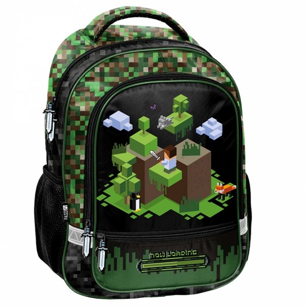 PLECAK MINECRAFT ZESTAW 5ele  SZKOLNY GAMING GRY DO 1 KLASY DLA CHŁOPAKÓW