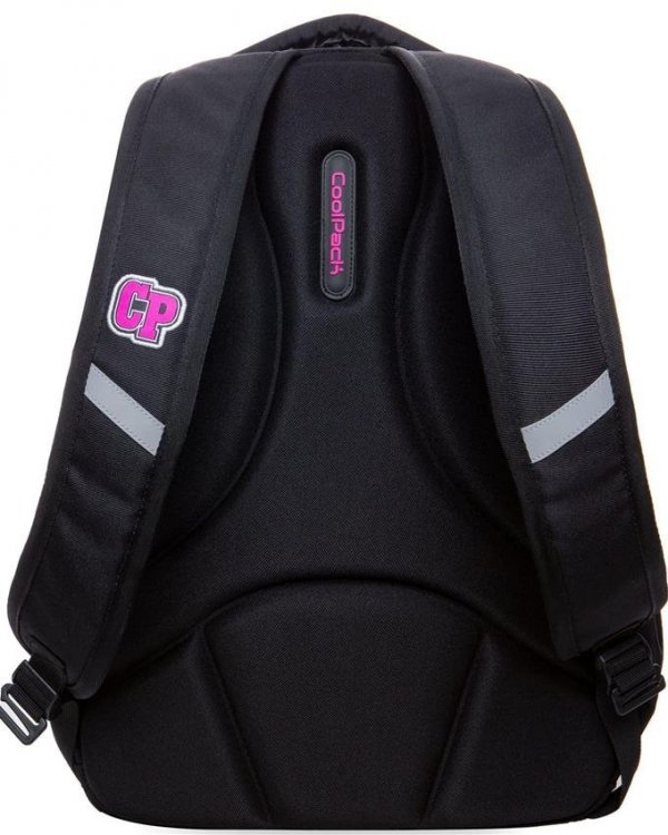 CP CoolPack Plecak Czarny z Naszywkami [B19056]