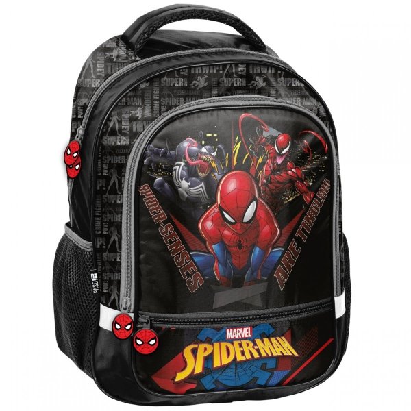 Zestaw 3 ele. Spider Man Szkolny Plecak dla Chłopaków do klas 1-4 [SP22NN-260]