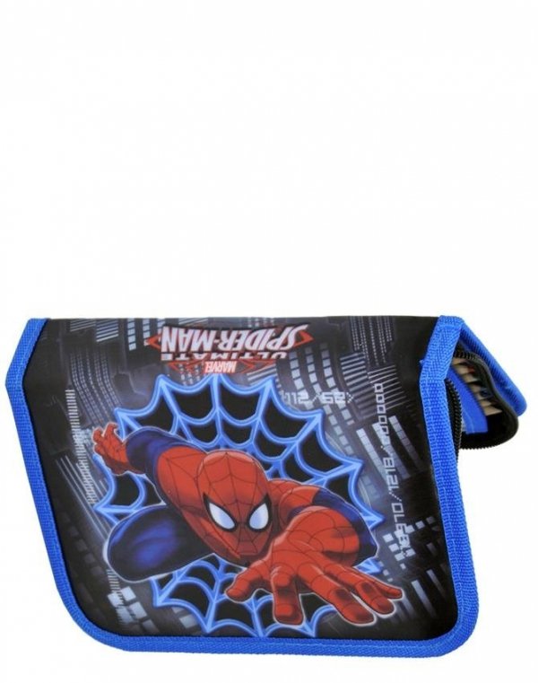 Piórnik Spiderman dla Chłopaka Szkolny z Wyposażeniem [SPD-001]