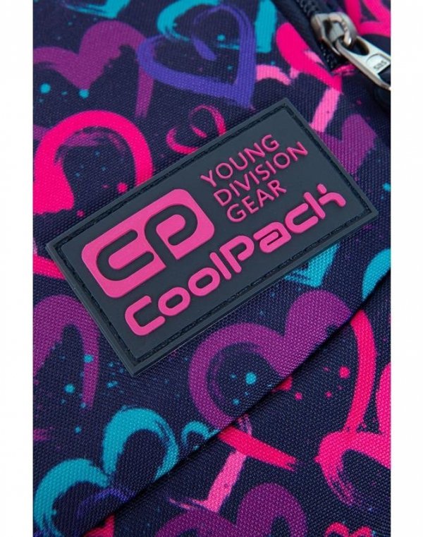 Nowoczesny CoolPack Plecak CP Szkolny Młodzieżowy Vance DRAWING HEARTS BLUE [C37141]