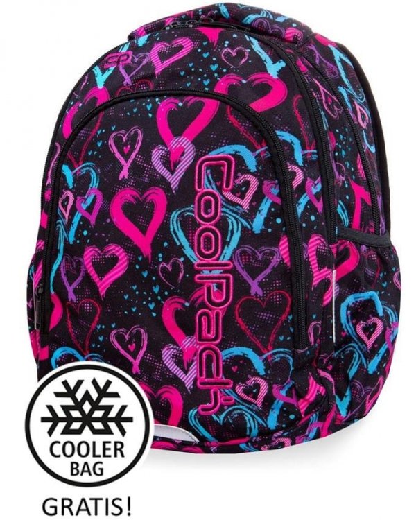 Cp Plecak CoolPack Młodzieżowy DRAWING HEARTS Dziewczęcy [B25038]