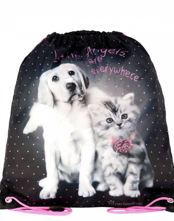 Plecak Szkolny Pies Kot Komplet dla Dziewczyny piórnik worek RHG-090