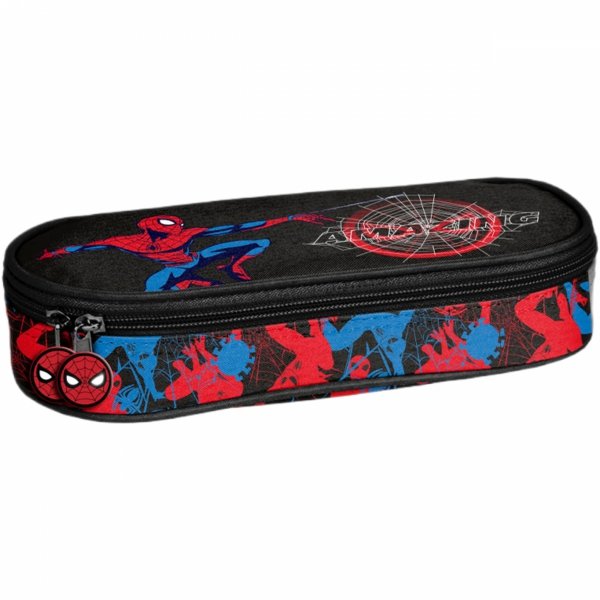 SZKOLNY PIÓRNIK SPIDER-MAN CHŁOPIĘCY OWALNY Z KLAPKĄ DO PODSTAWÓWKI PASO