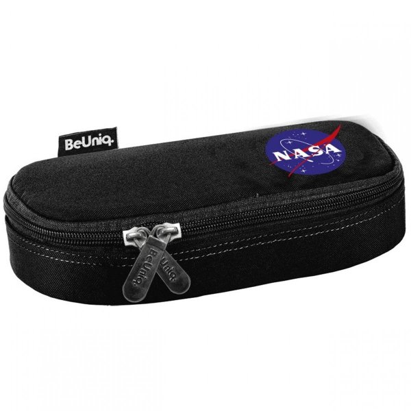 Czarny Piórnik NASA Usztywniany Szkolny BeUniq [NASA21-013]