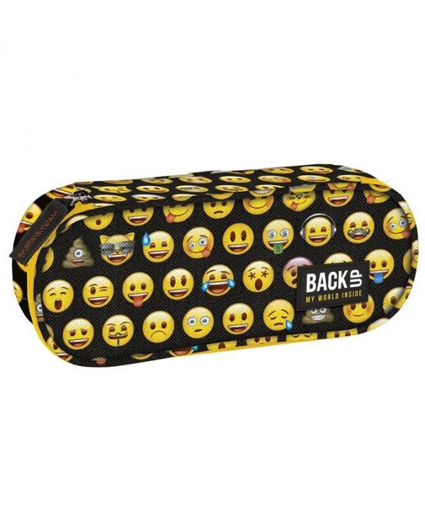 Plecak Emoji Młodzieżowy BackUP do Szkoły Zestaw [PLB2XEM86]