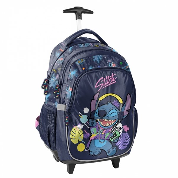 STITCH PLECAK NA KÓŁKACH KOMPLET 3w1 SZKOLNY DLA UCZENNIC STICH DZIEWCZĘCY