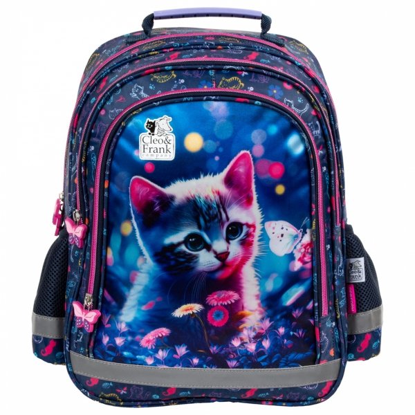 CATS PLECAK Z KOTKAMI DLA DZIEWCZYNKI SZKOLNY KOMPLET 5w1 DO PODSTAWÓWKI