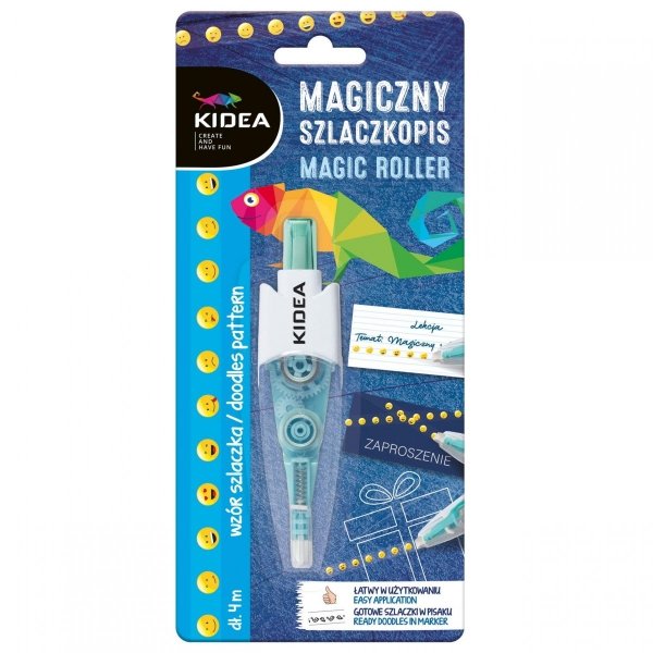 Magiczny Szlaczkopis z Taśmą Emotki Długopis Kidea [MSEKA]