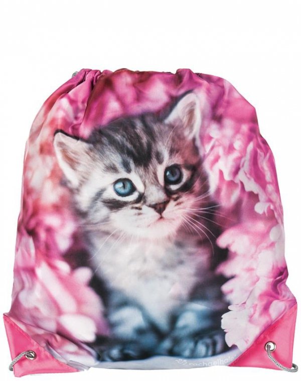 Plecak na Kółkach z Kotem Kot Szkolny Zestaw dla Dziewczynki [RAM-1220]