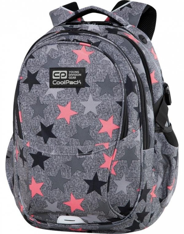 CP CoolPack Plecak dla Dziewczyny Szary z Gwiazdami Szkolny FANCY STARS [C02176]