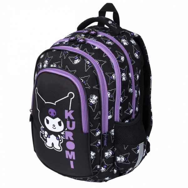 KUROMI BLACK PLECAK KOMPLET 5w1 MAJEWSKI DLA DZIEWCZYNY 4-komorowy