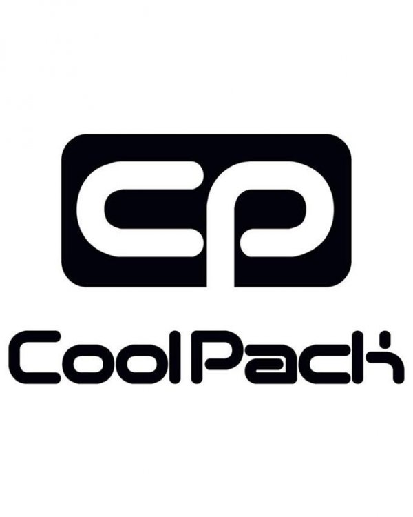 Czarny Cp CoolPack Plecak Młodzieżowy z Naszywkami [B24055]
