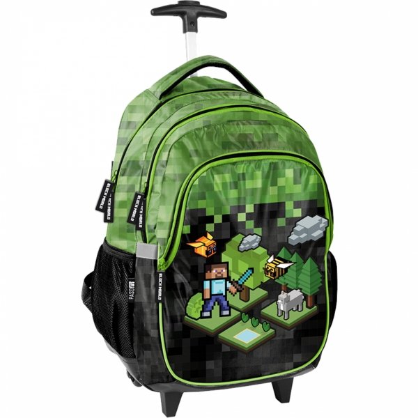 Komplet Minecraft Szkolny Plecak na Kółkach Gamer Paso [PP23XL-997]