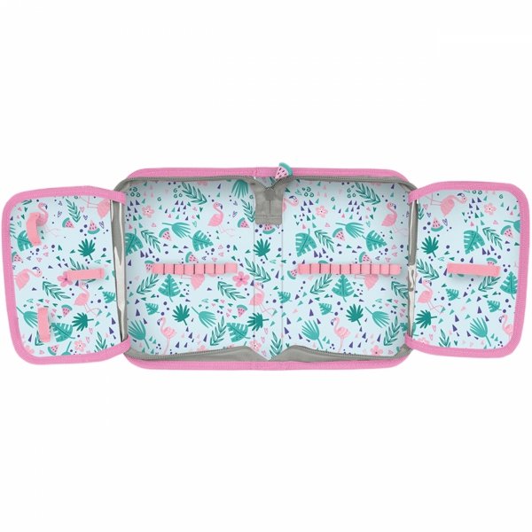 PIÓRNIK FLAMINGI SZKOLNY DO PODSTAWÓWKI DLA DZIEWCZYNY DO 1 KLASY PASO