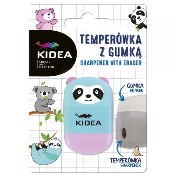 Temperówka z Gumką w opakowaniu Seledynowa [TGMKA]