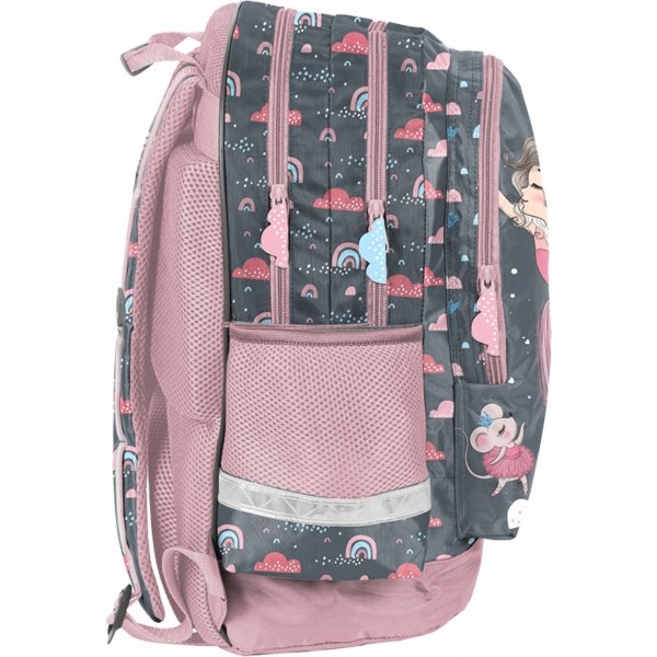 Tancerka Plecak Szkolny Balerina Paso Komplet 5w1 [PP23BA-116]