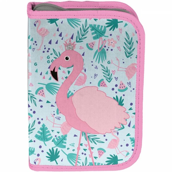 PIÓRNIK FLAMINGI SZKOLNY DO PODSTAWÓWKI DLA DZIEWCZYNY DO 1 KLASY PASO