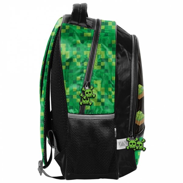 PLECAK MINECRAFT SZKOLNY GAMING GAMER DO 1 KLASY DLA CHŁOPAKA KOMPLET 5 ele