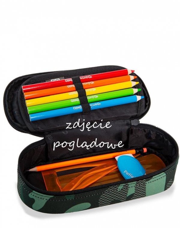 CP CoolPack Plecak Czarny z Naszywkami [B19056]