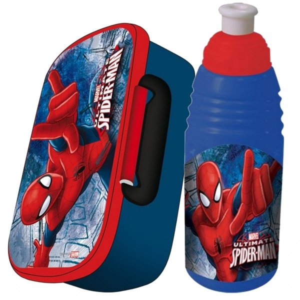 Śniadaniówka Bidon Spiderman dla Chłopaka Komplet