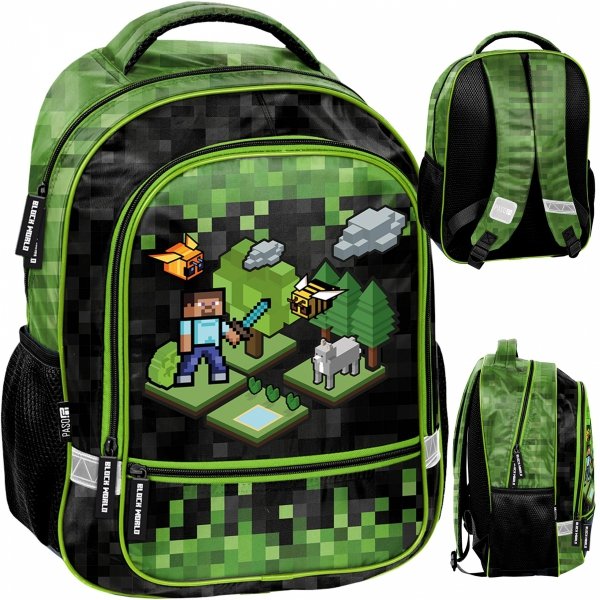 Minecraft Plecak Szkolny do Podstawówki do 1 klasy Podstawówki dla Chłopaka