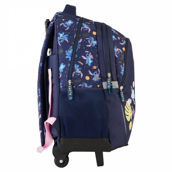 PLECAK STITCH NA KÓŁKACH KOMPLET 5w1 SZKOLNY DLA UCZENNICY STICH DZIEWCZĘCY