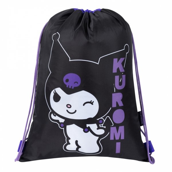 KUROMI BLACK PLECAK KOMPLET 3w1 MAJEWSKI DLA DZIEWCZYNY 4-komorowy