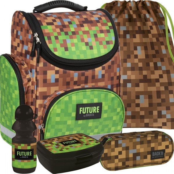 Tornister Chłopięcy Szkolny Minecraft Pixele Gra Gry Game [TEMBDF18]