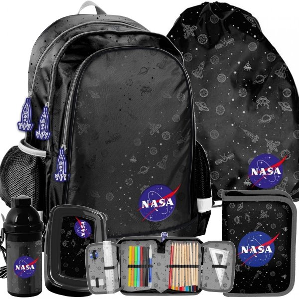 Nasa Zestaw 5w1 Plecak Szkolny dla Chłopaka Kosmiczny [PP21NN-081]