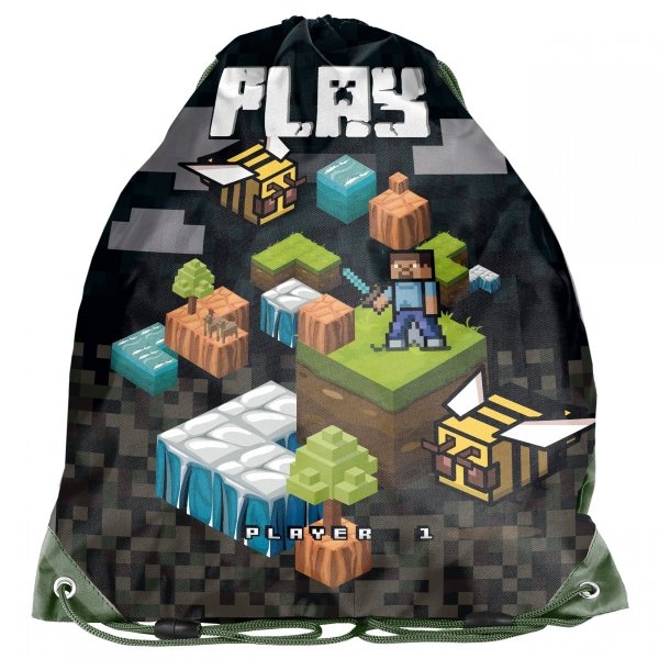 Plecak Szkolny Gra Minecraft Pixele Komplet 3w1 dla Chłopaka [PP21GM-090]