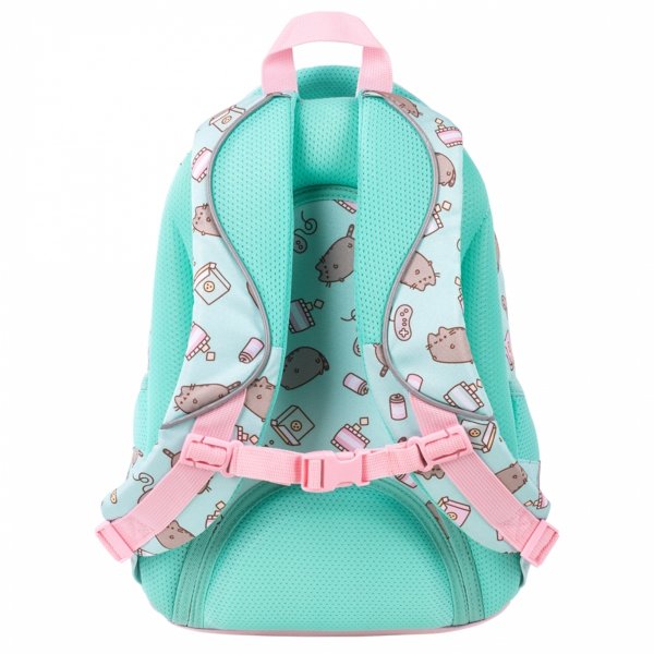 PUSHEEN MINT KOMPLET 4ele. MAJEWSKI DLA DZIEWCZYNEK PLECAK KOT KOTKI 