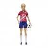Mattel Lalka Barbie Piłkarka czerwona koszulka