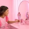 Mattel Lalka Barbie Deluxe Style 1 Metaliczna różowa sukienka