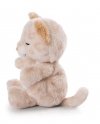 NICI 47892 Maskotka śpiący kotek w panterkę 12cm w koszyku różowym