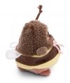 NICI 61142 Maskotka Miś Nomo 8cm z frytkami i kostiumem pszczółki w pudełku prezentowym MyMochi