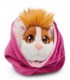 NICI 61333 Maskotka świnka morska karmelowo-biała 12cm w koszyku różowym